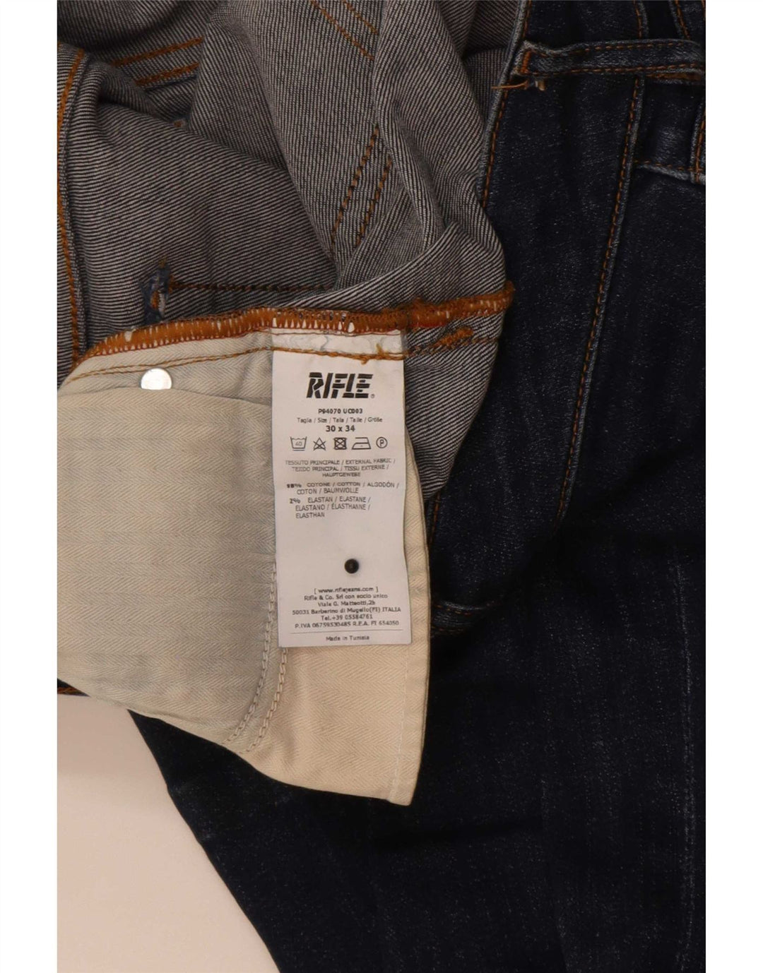 Blugi evazați pentru femei Rifle W30 L29 Bumbac bleumarin