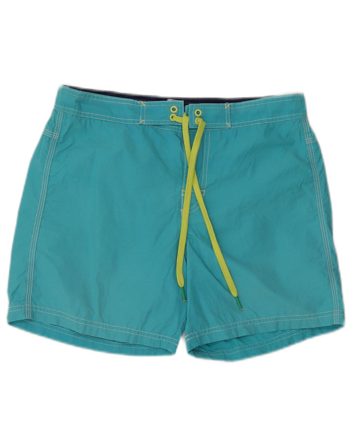 BENETTON Mens Swimming Shorts Small  Blue Cotton