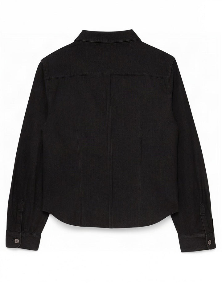 Koszula skórzana damska vintage IT 50 XL czarna