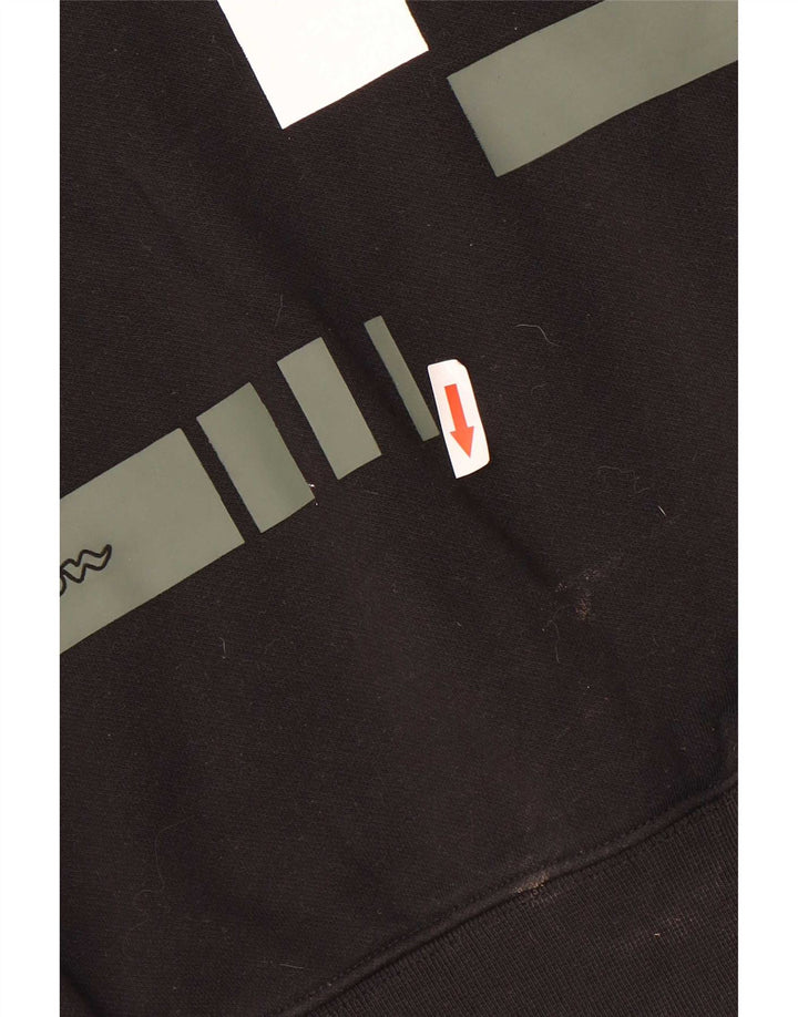 Champion Sweat-shirt graphique pour homme en coton color block noir moyen