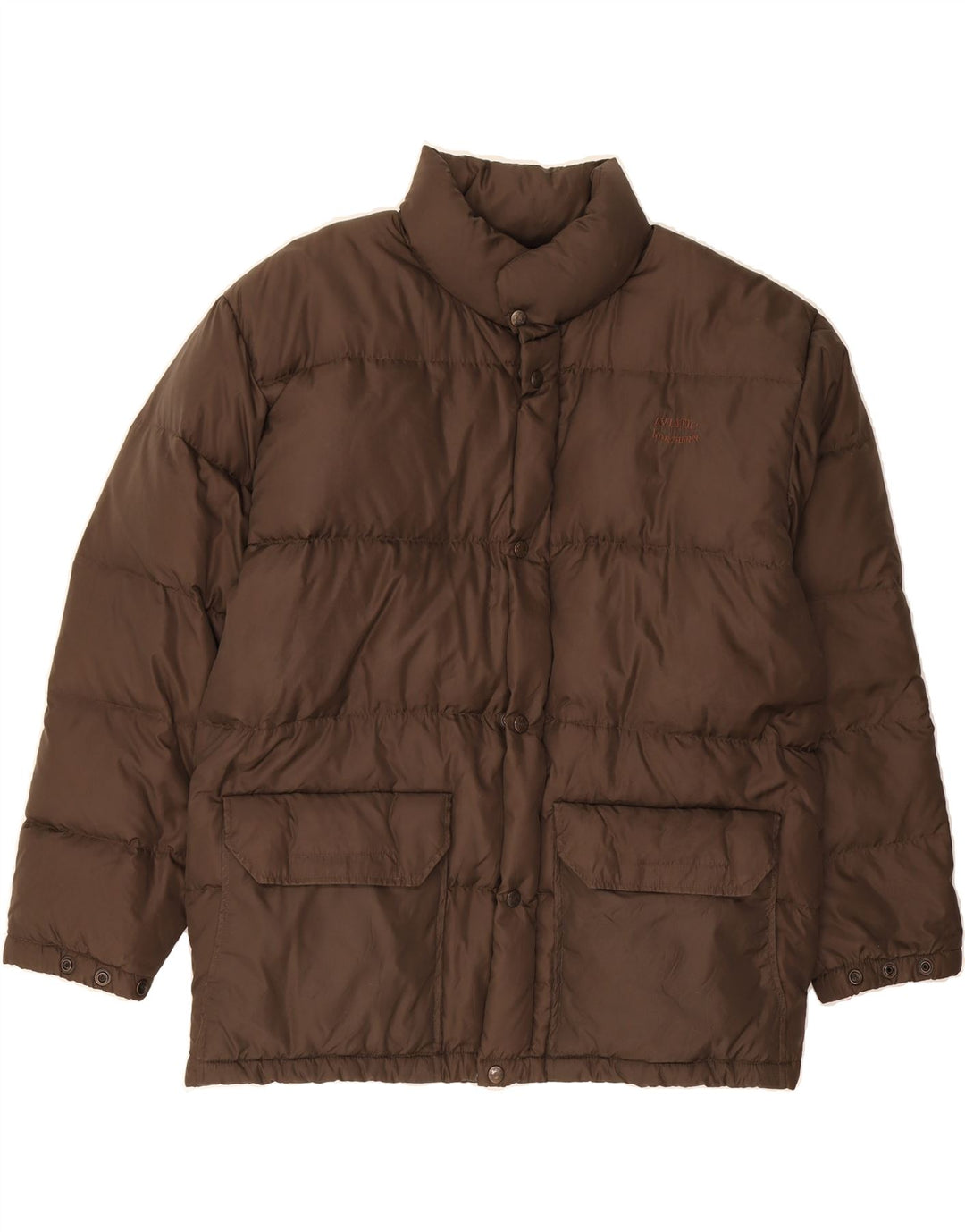 AVIATIC Mens Padded Jacket UK 38 Medium Brown Polyamide Vintage Aviatic and Second-Hand Aviatic from Messina Hembry 