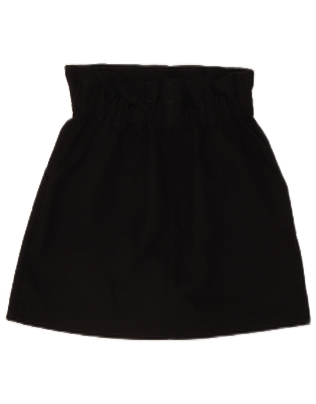 Zara Womens High Waist Mini Skirt XS W24  Black Polyester