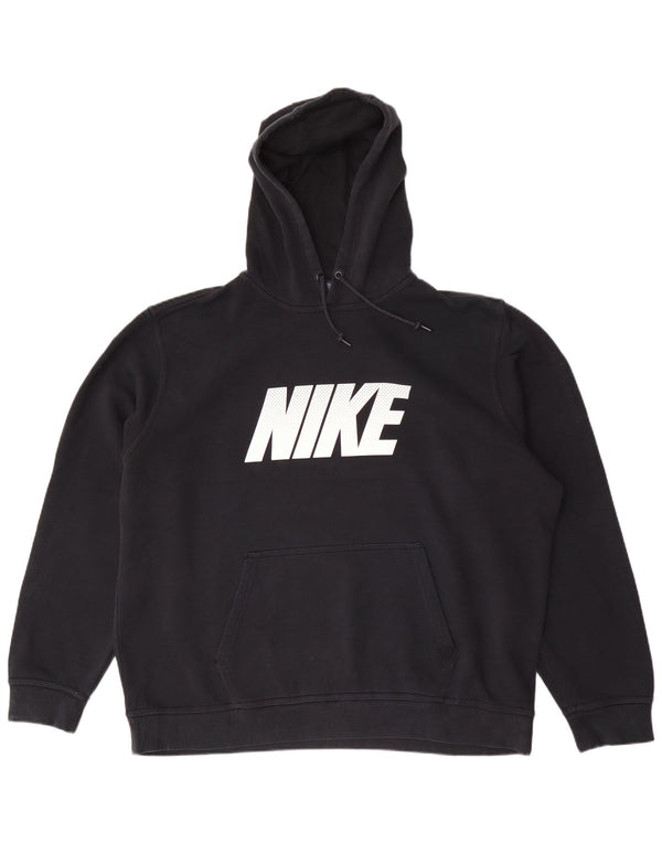 Nike Herren Graphic Hoodie Pullover 2XL Schwarz Baumwolle