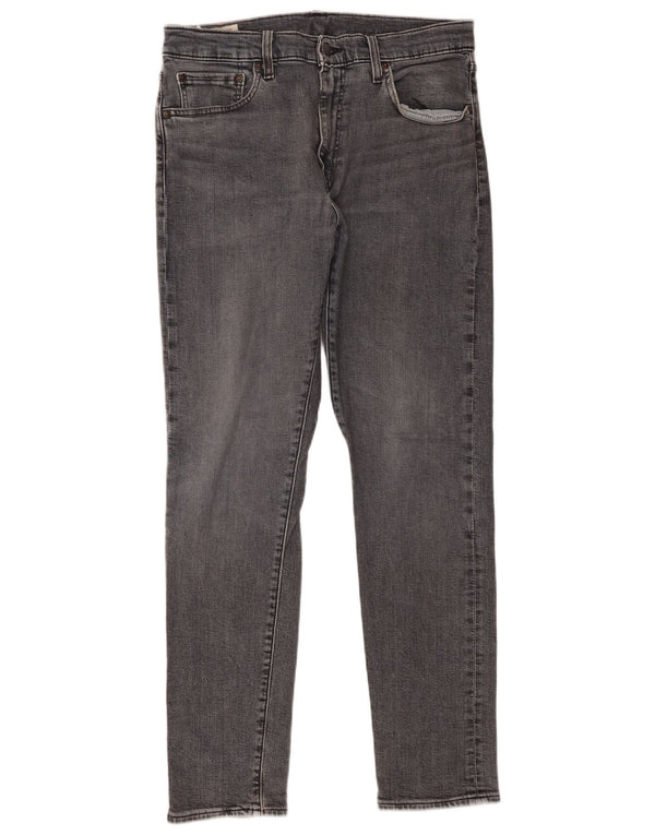 Levi's Mens 512 Slim Tapered Jeans W33 L32 Grey Cotton