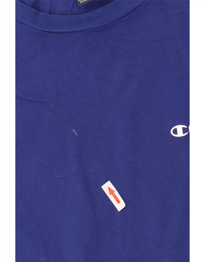 Champion T-Shirt Homme Top XL Bleu Coton