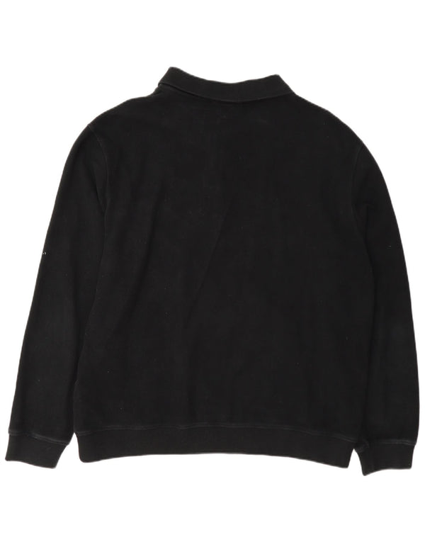 Massimo Dutti Herren-Pullover mit Rollkragen, 2XL, schwarze Baumwolle