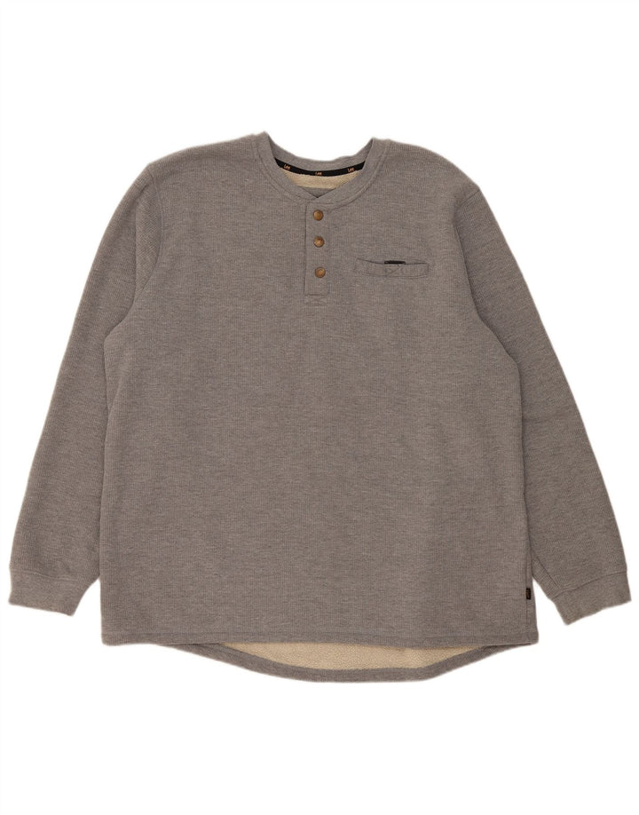 Felpa Lee da uomo con vestibilità regolare, 2XL, cotone grigio