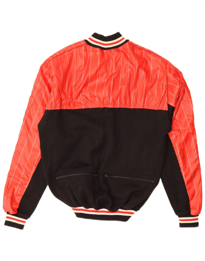 Giacca da tuta da uomo vintage color block rosso medio