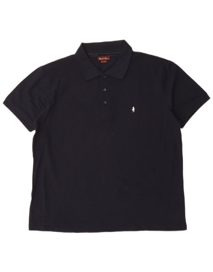 Marlboro Classics Mens Polo Shirt 3XL Navy Blue Cotton
