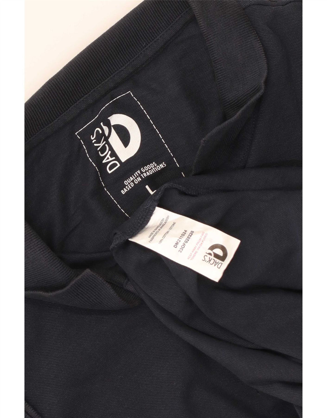 Dack's Polo Homme Large Bleu Marine Coton
