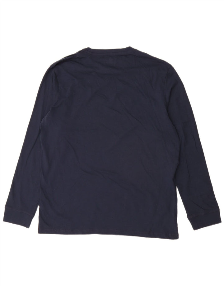 Timberland Mens Regular Fit Top Manches Longues Grand Bleu Marine Coton