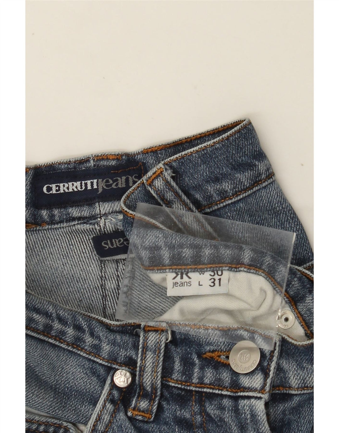 CERRUTI Womens Tapered Jeans W30 L28  Blue