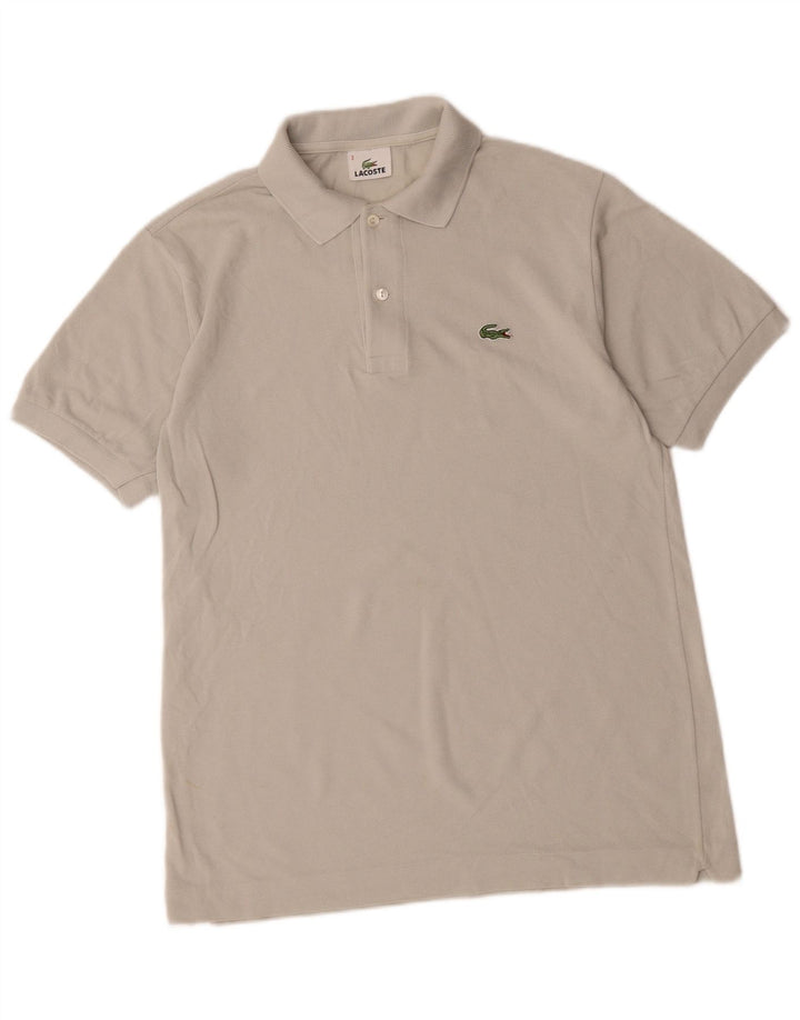 Lacoste Mens Polo Shirt Size 3 Small Grey Cotton