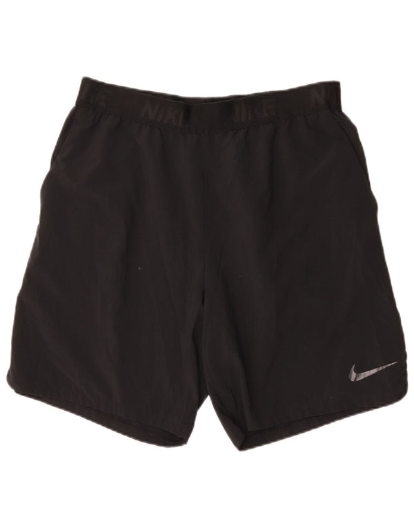 Мужские спортивные шорты с рисунком Nike, большие черные