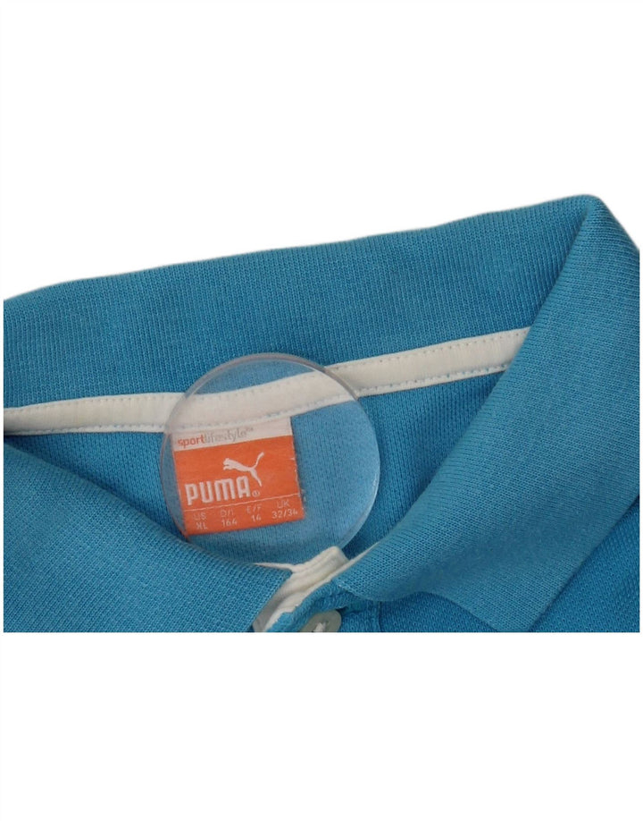 Chłopięca koszulka polo PUMA 13-14 lat, niebieska