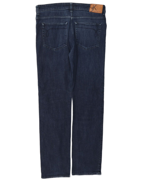 Damskie jeansy Calvin Klein Slim W31 L31 Granatowe, bawełniane