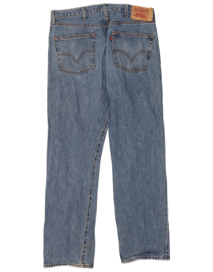 Levi's Herre 501 Straight Jeans W38 L34 Blue Cotton Classic