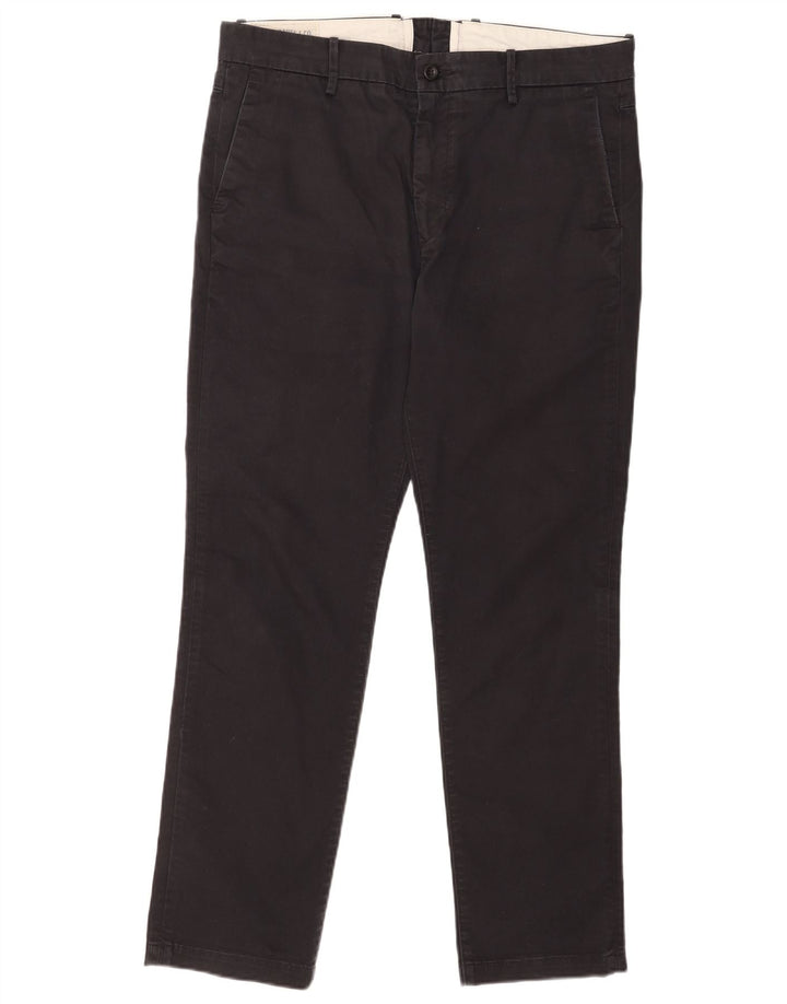 Levi's Mens Slim Chino Trousers W36 L32 Black Cotton