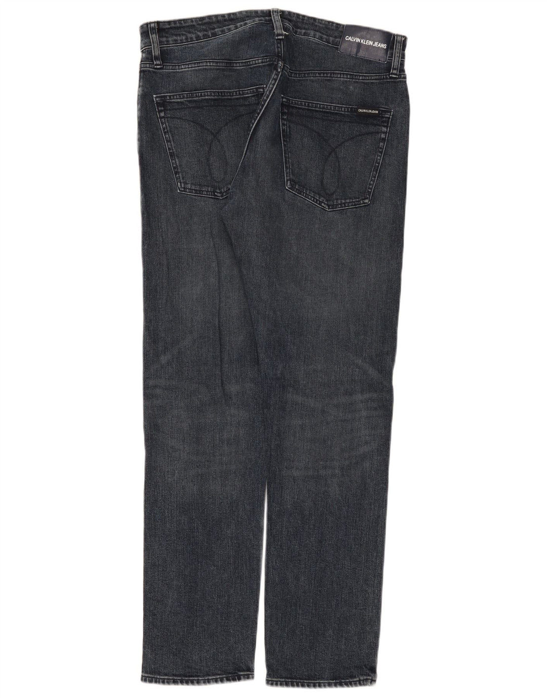 Calvin Klein Mens Straight Jeans W32 L32 Grey Cotton
