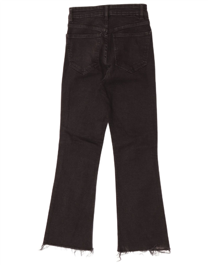 Zara Dame Bootcut Jeans EU 34 2XS W24 L25 Sort