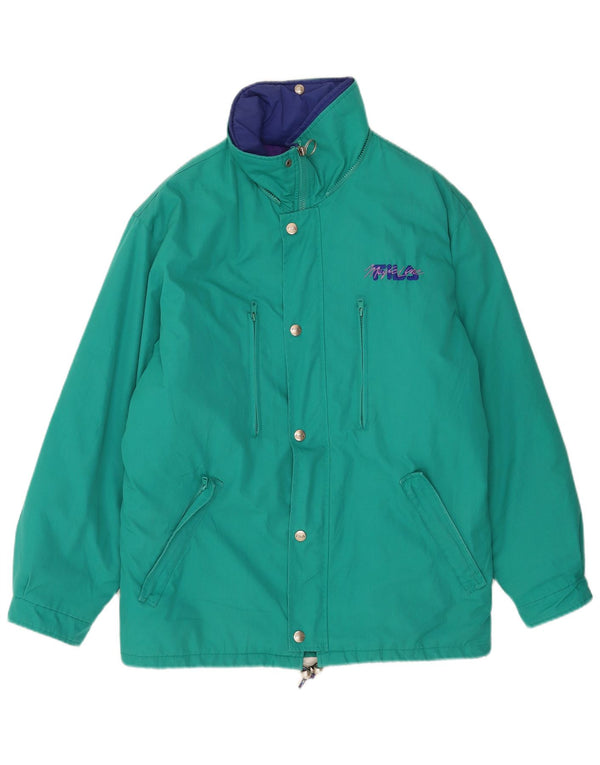 Fila Herren Magic Line gepolsterte Skijacke Small Green Sports