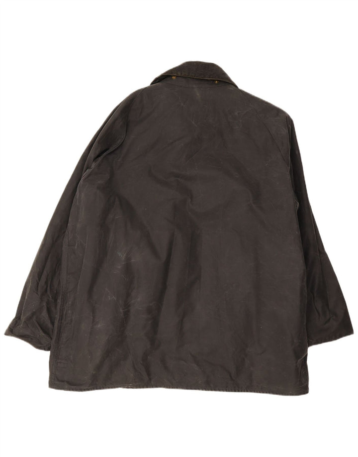 Barbour Mens Waxed Cotton Jacket EU 50 Medium Black
