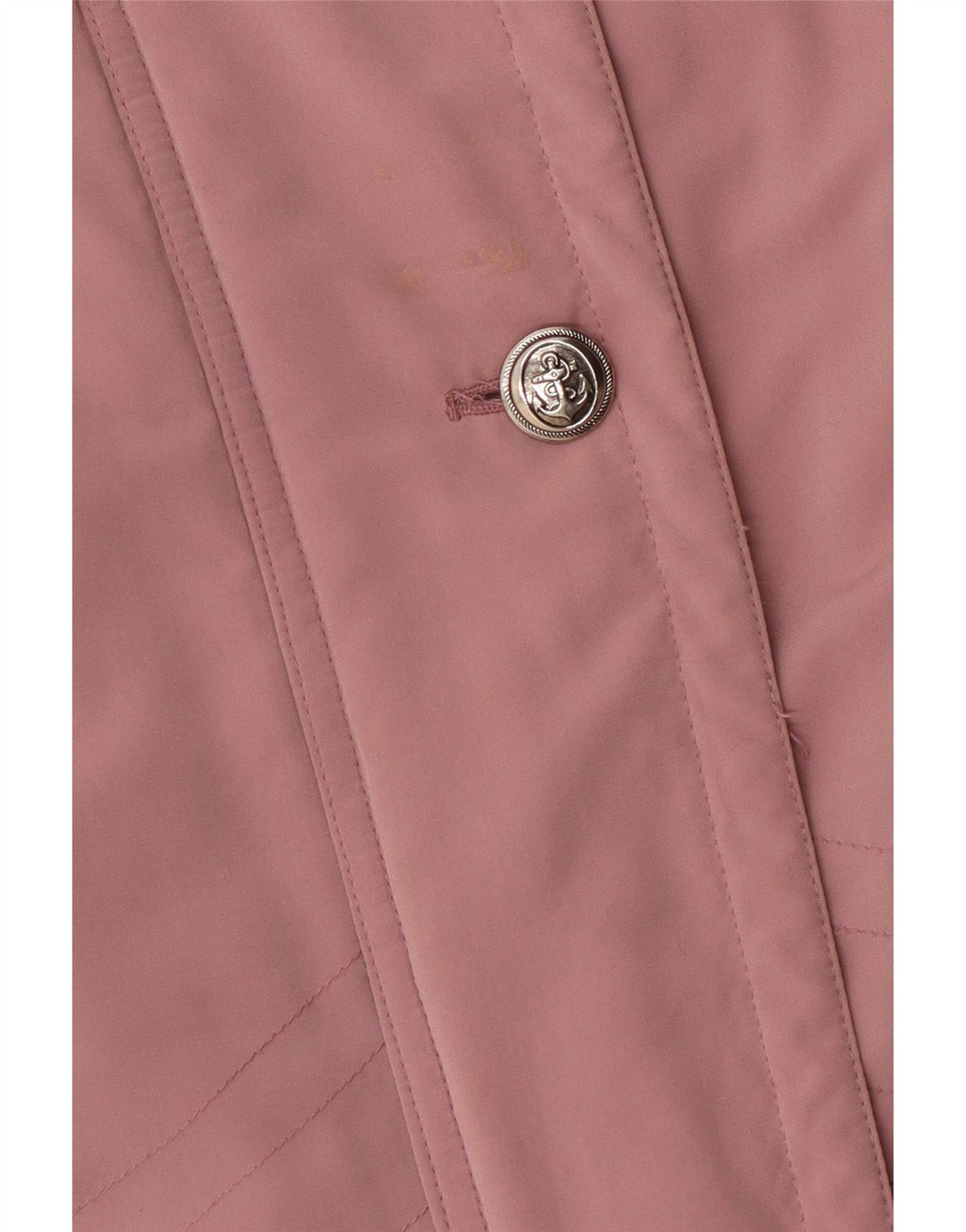 Vintage Womens Oversized Windbreaker Coat EU 42 Large Pink Polyester