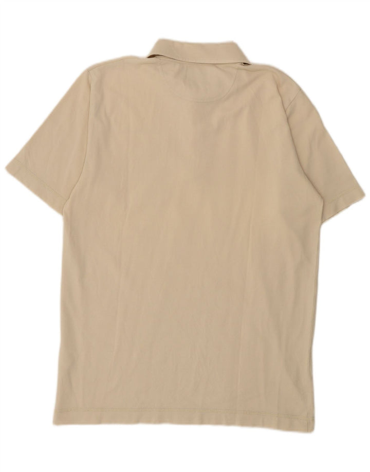 Marlboro Classics Mens Polo Shirt Medium Off White Cotton