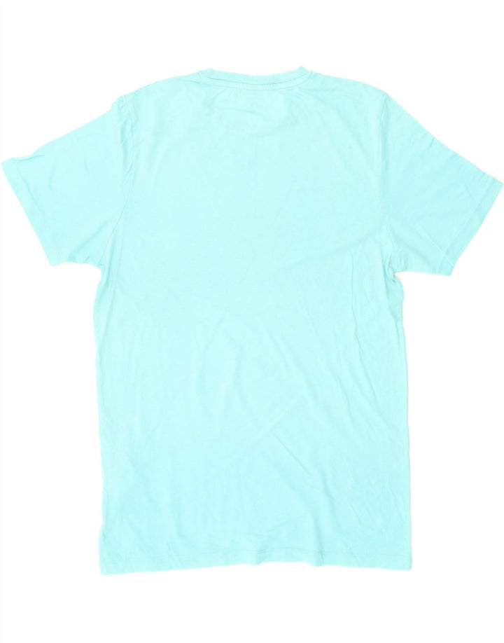 JACK & JONES Mens Graphic T-Shirt Top Medium Turquoise Cotton Vintage Jack & Jones and Second-Hand Jack & Jones from Messina Hembry 