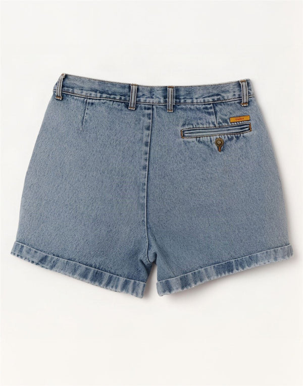 Explorer Damen-Jeansshorts mit Pegged-Motiv, W32, Größe L, Blau, Baumwolle