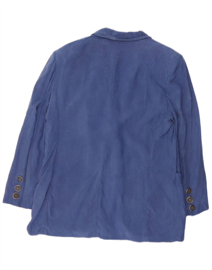 Roccobarocco Jachetă Blazer pentru femei cu 2 nasturi UK 12 Medium Blue