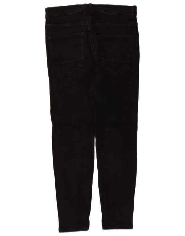 Zara Mens Cropped Jeans EU 40 Medium W31 L25 Black