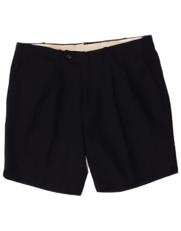 Farah Pantalones cortos chinos para hombre W38 XL Poliéster azul marino