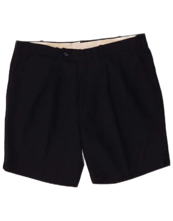Farah Pantalones cortos chinos para hombre W38 XL Poliéster azul marino
