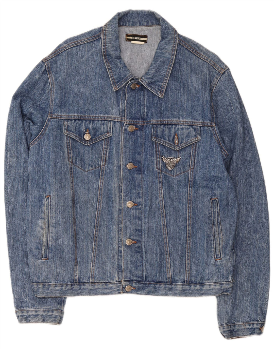 Vintage Dame denimjakke UK 20 2XL Blå Bomuld