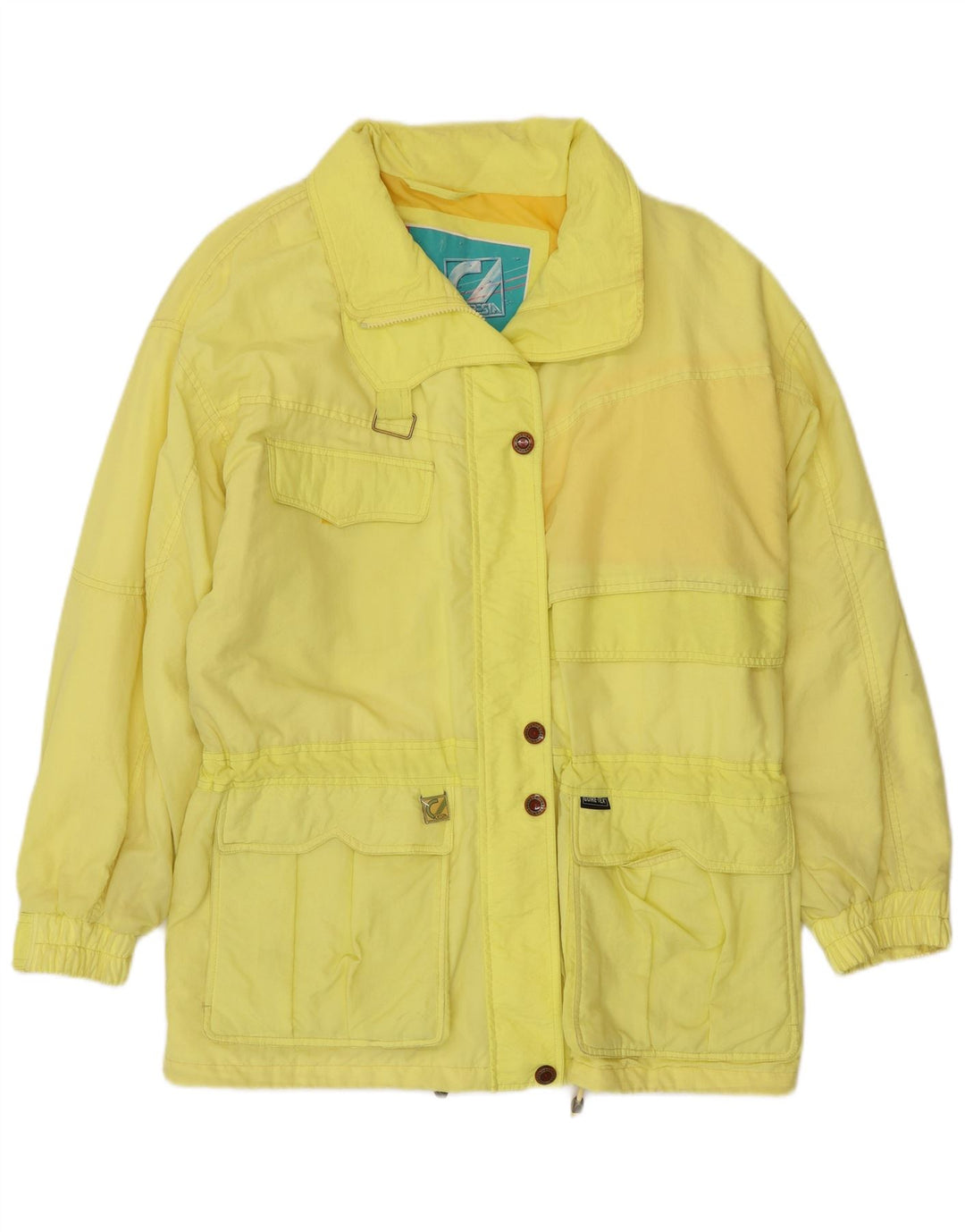CRESTA Gore-Tex Oversized Utility-jakke til kvinder EU 44 XL Gul polyamid
