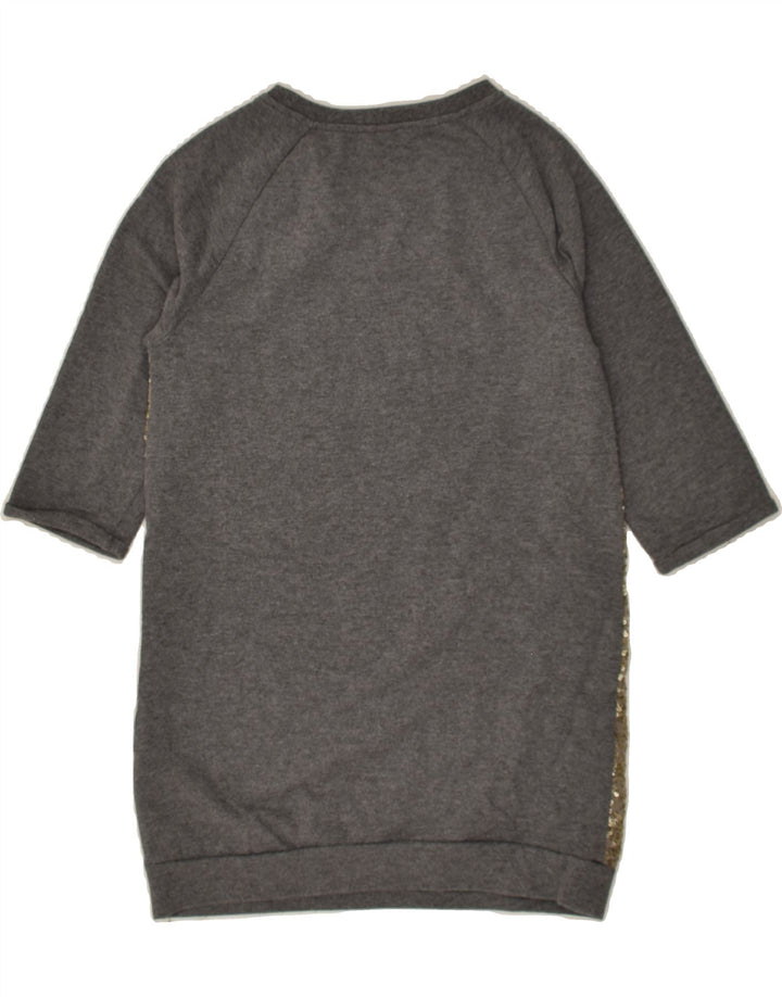 GUESS Girls 3/4 Sleeve Sweatshirt Dress 11-12 Years Grey Colourblock | Vintage Guess | Thrift | Second-Hand Guess | Used Clothing | Messina Hembry 