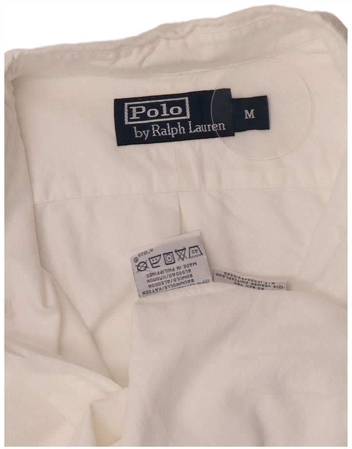 Polo Ralph Lauren Mens Graphic Pullover Shirt Medium White Cotton