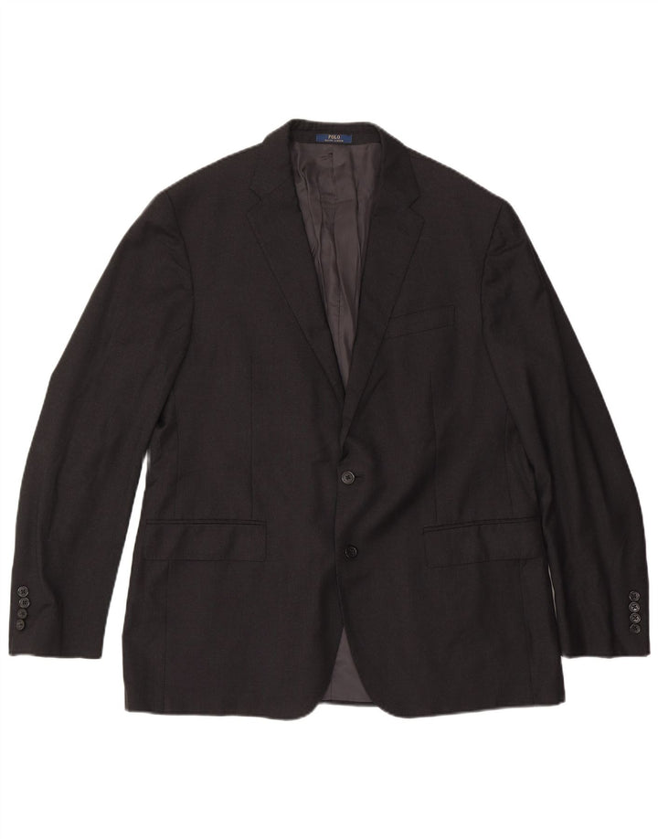Polo Ralph Lauren Herren-Blazer mit 2 Knöpfen, UK 44, XL, graue Wolle