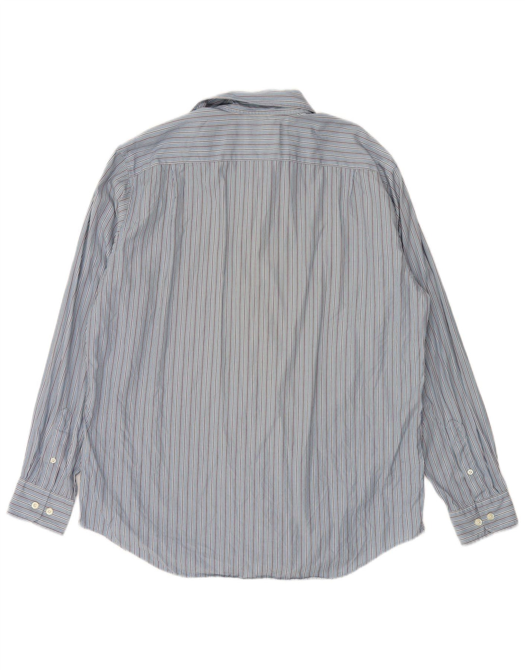 NAUTICA Mens Shirt Large Blue Striped Cotton