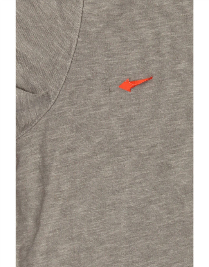 T-shirt da uomo Superdry Top grande in cotone chiazzato grigio