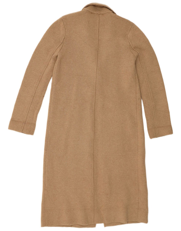 Zara Dame Overfrakke UK 14 Medium Beige