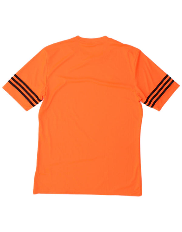Adidas Mens Climalite T-Shirt Top Medium Orange Polyester