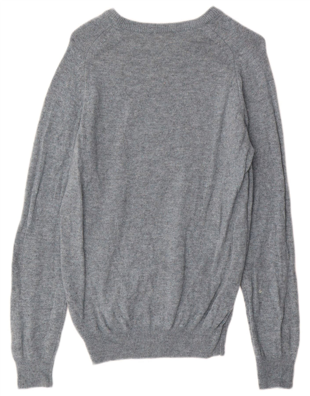 Marks & Spencer Mens Boat Neck Jumper Sweater Small Blue Flecked Lambswool