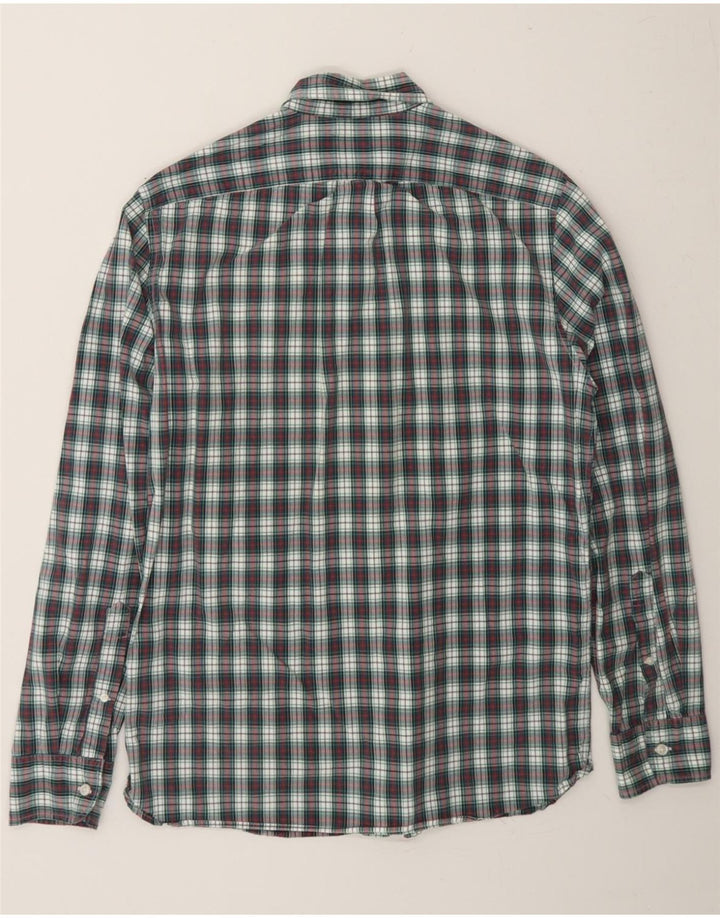 J. CREW Mens Classic Fit Shirt Small Navy Blue Check Cotton Vintage J. Crew and Second-Hand J. Crew from Messina Hembry 