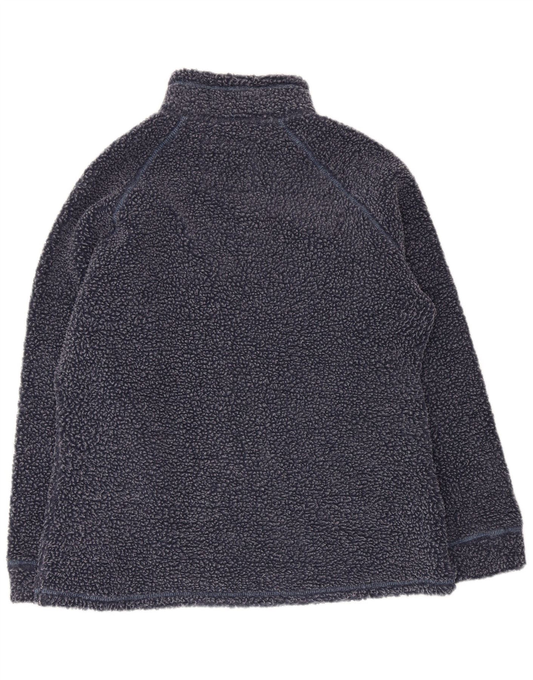 Weird Fish Damen-Fleecepullover mit Reißverschluss am Hals, UK 16, Größe L, Marineblau, Polyester