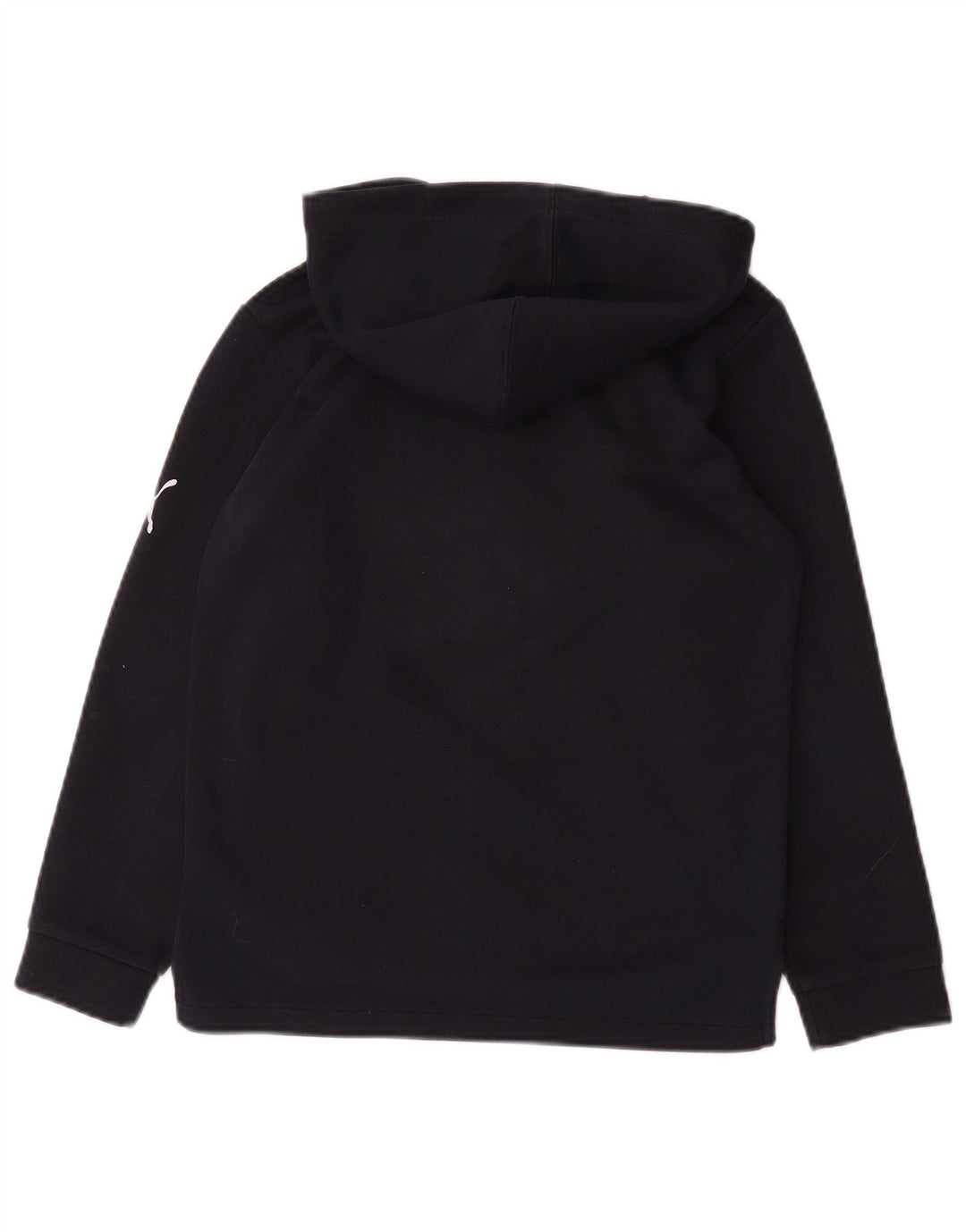 Puma Boys Graphic Zip Hoodie Sweater 9-10 Years Navy Blue Polyester