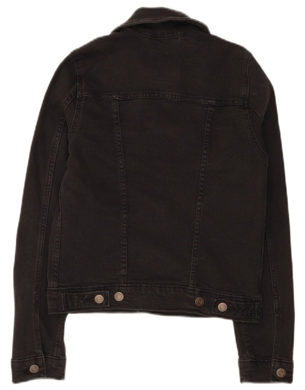 Levi's Chaqueta vaquera corta para mujer UK 2 2XS Algodón negro