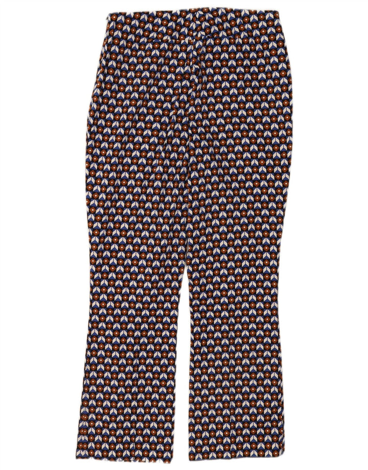 Pantaloni tăiați pentru femei Zara Medium L28 L26 Multicolori geometrici