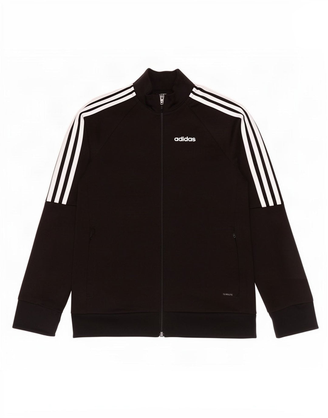Adidas Chicos Climalite Chándal Top Chaqueta 9-10 Años Negro Poliéster